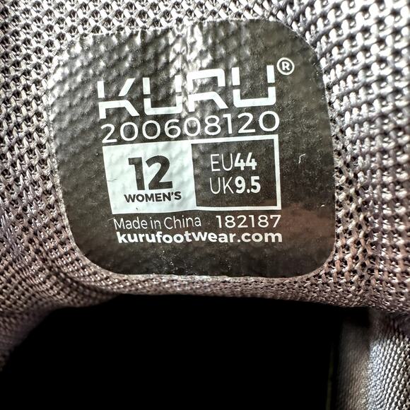 Kuru Chicane Hiking Shoes Leather Kurusole Moisture Wicking Mesh Black Gray 12 - Picture 6 of 7